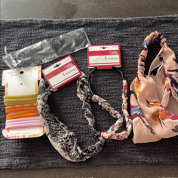 Elle Vibrant and Black Hair Accessory Set - Picture 1 of 5
